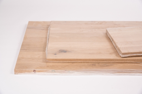 Solid wood edge glued panel Оak Rustic 20mm, 2-2.4 m, full lamella, customized DIY